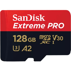 UHS-II Memory Cards & USB Flash Drives SanDisk Extreme Pro microSDXC Class 10 UHS-I U3 V30 A2 200/90MB/s 128GB