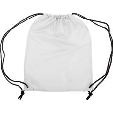 Nylon Gymsacks Shugon Stafford Plain Drawstring Tote Bag - White