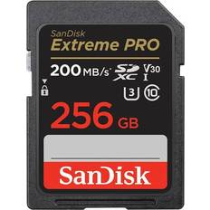 Class 10 - SDXC Memory Cards & USB Flash Drives SanDisk Extreme Pro SDXC Class 10 UHS-I U3 V30 200/140MB/s 256GB