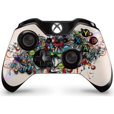 Xbox One Gaming Sticker Skins giZmoZ n gadgetZ Xbox One 2 X Controller Skins Full Wrap Vinyl Sticker - Graffiti
