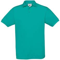 B&C Collection Safran Short-Sleeved Polo Shirt M - Real Turquoise