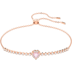 Pink Bracelets Swarovski One Bracelet - Rose Gold/Pink/Transparent