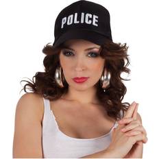 Black Caps Fancy Dress Wicked Costumes Black Police Cap