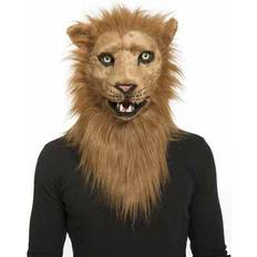 Brown Facemasks Fancy Dress BigBuy Carnival Mask Lion