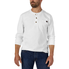 Dickies Long Sleeve Heavyweight Henley T-shirt M - White