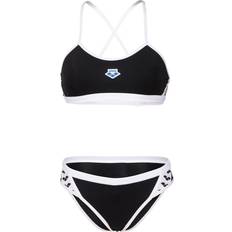 Arena Women Bikinis Arena Cross Back Solid Bikini Women black/white DE 2022 Swimsuits
