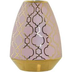 Dkd Home Decor Porcelain Pink Golden Oriental (18 x 18 x 24 cm) Vase