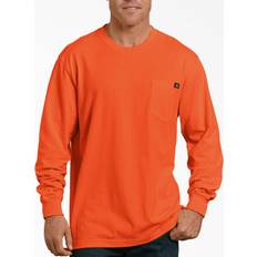 Dickies Long Sleeve Heavyweight Neon Crew Neck T-shirt - Bright Orange