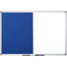 Magnetic Presentation Boards Bi-Office Maya Combination Blue Felt/Magnetic Whiteboard Aluminium Frame 95.8x136.5cm