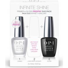 Pink Nail Products OPI Infinite Shine Primer + Gloss Prostay Duo Pack 15ml 2-pack