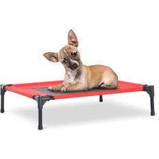 Dog Beds,Dog Blankets & Cooling Mats Pets Pawhut Small Raised Portable Dog Bed with Carry Bag