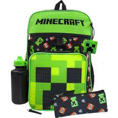 Minecraft Backpacks Minecraft TNT Creeper Backpack Set - Black/Green