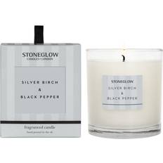 Stoneglow Modern Classics Silver Birch & Black Pepper Silver Scented Candle