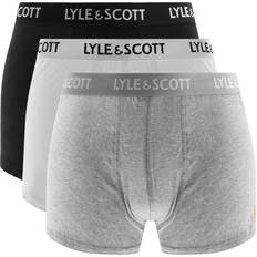 Lyle & Scott Men's Underwear Lyle & Scott Kingsize Pack Trunks Black/Grey/White Colour: