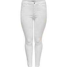 Only Women's plus five-pocket skinny jeans, White