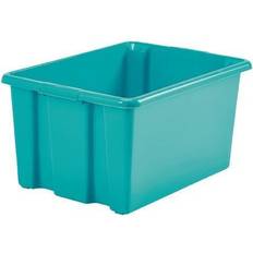 Turquoise Boxes & Baskets Stack And Store Med Teal Storage Box