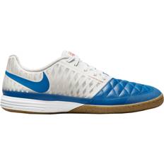 Brown - Men Football Shoes Nike Lunargato II IC Vit/Blå/Brun Inomhus (IC) Vit;Blå