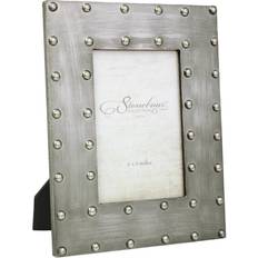 Stonebriar Collection 4 x 6 Rectangle Metal Industrial Tabletop Picture Frame Grey Photo Frame