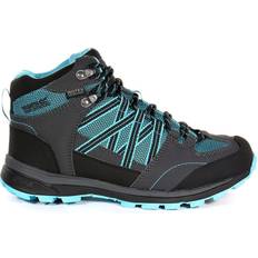 Black Walking Shoes Regatta Samaris II WP Mid W - Azure/Blue Briar