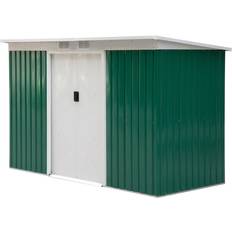 Storage Tents OutSunny Outdoor Garden Storage Shed & Foundation 130x172cm