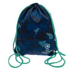 UEFA Champions League Abstract Drawstring Bag (One Size) (Aquamarine/Blue/White)