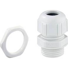Spelsberg 22942501 Cable gland shockproof, with strain relief, with locknut M25 Plastic Light grey 1 pc(s)