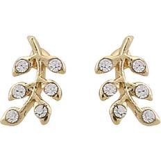 Snö of Sweden Minna Small Branch Earring - Gold/Transparent