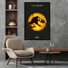 Gold Posters Close Up Jurassic World Dominion Golden Golden Poster