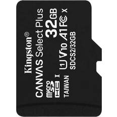 Kingston Memory Cards Kingston Canvas Select Plus microSDHC Class 10 UHS-I U1 V10 A1 100MB/s 32GB +Adapter