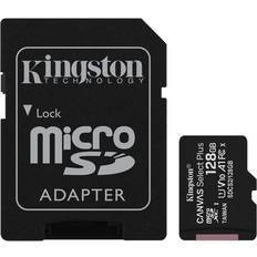 128 GB - Class 10 - microSDXC Memory Cards Kingston Canvas Select Plus microSDXC Class 10 UHS-I U1 V10 A1 100MB/s 128GB +Adapter
