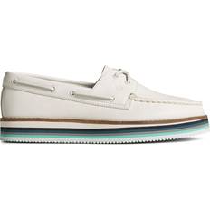 White Boat Shoes Sperry Platform Boat Shoe in