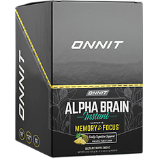 Onnit Alpha Brain Instant Drink Mix Powder Pineapple Punch 30 Packets