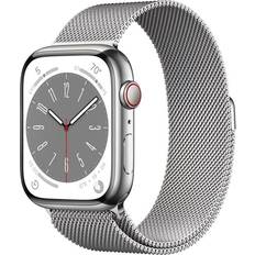 Apple Watch Series 8 Wearables Apple Watch Series 8 Cellular 45mm Stainless Steel Case with Milanese Loop