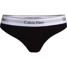 Calvin Klein Cotton Knickers Calvin Klein Modern Cotton Thong - Black