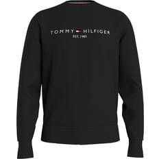 Jumpers Tommy Hilfiger Logo Fleece Sweatshirt - Black