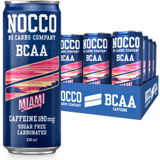 Nocco BCAA Miami Strawberry 330ml 24 pcs