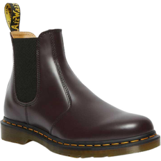 Block Heel - Women Chelsea Boots Dr. Martens 2976 Smooth - Burgundy