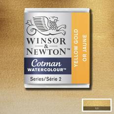 Winsor & Newton Cotman Watercolor Yellow Gold, Half Pan