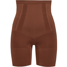 Brown - Women Shapewear & Under Garments Spanx OnCore High-Waisted Mid-Thigh Short - Chestnut Brown
