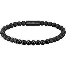 Onyx Bracelets Hugo Boss Mixed Beads Bracelet - Black/Onyx