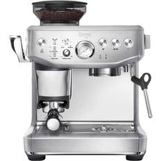Integrated Coffee Grinder - Lime Indicator Espresso Machines Sage Barista Express Impress Brushed Stainless Steel