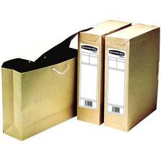 Brown Desktop Organizers & Storage Fellowes Bankers Box Basics Storage Bag File Foolscap