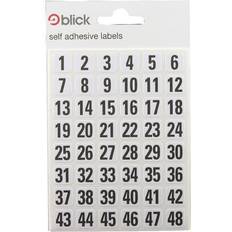 Blick White/Black 00-99 Labels 7mm x 13mm (2880 Pack)