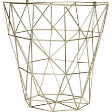 Gold Boxes & Baskets Premier Housewares Vertex Storage Basket, Gold Basket
