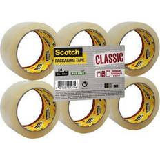 Scotch Classic Packaging Tape W50mmxL66m Clear CT5066T Pack 6