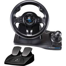 PlayStation 3 Wheel & Pedal Sets Subsonic Superdrive GS 550 Racing Wheel PS4/Xbox For Multi Format & Universal