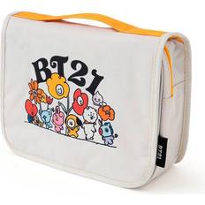 White Toiletry Bags Aucune Bt21 Hanging Travel Wash Bag White White