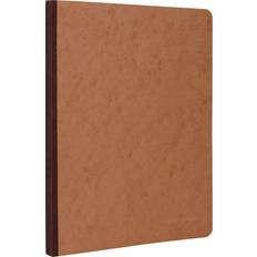 Clairefontaine Cloth-bound Notebooks 6 in. x 8 1 4 in. ruled, tan cover, elastic closure 96 sheets