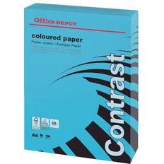 Office Depot Office Papers Office Depot A4 Coloured Paper Blue 80 gsm Smooth 500 Sheets