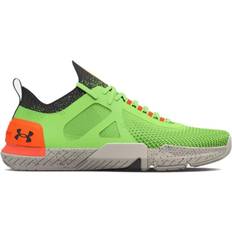 Green - Men Gym & Training Shoes Under Armour TriBase Reign 4 Pro M - Quirky Lime / Blaze Orange